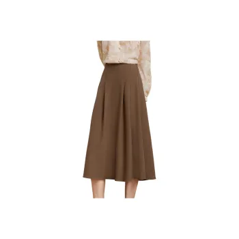 Like The Age Of Water Casual Long Skirt Women's Caramel Orange