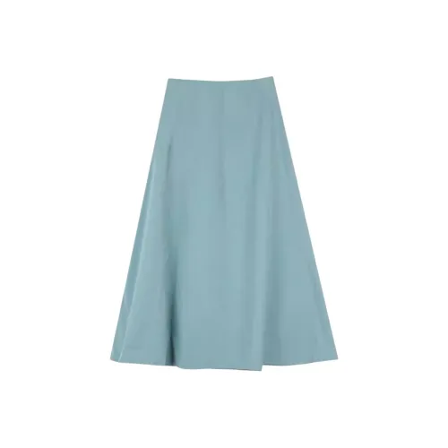 SOLIGHTER Casual Long Skirt Women's Monet Blue