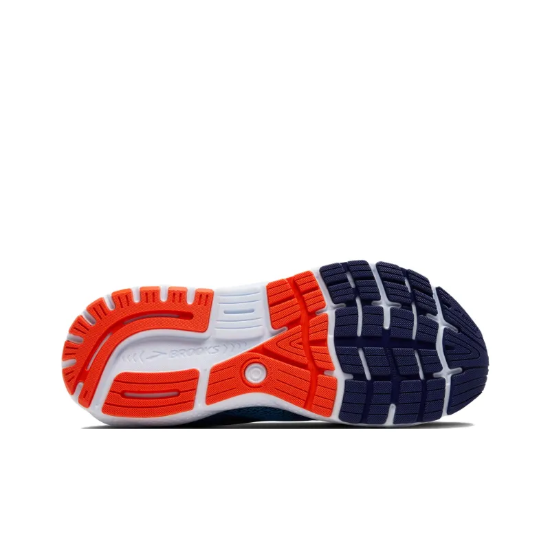 Brooks Ghost 16 Anti Slip Wear Resistant Low Top Running Shoes Men's Blue-5
