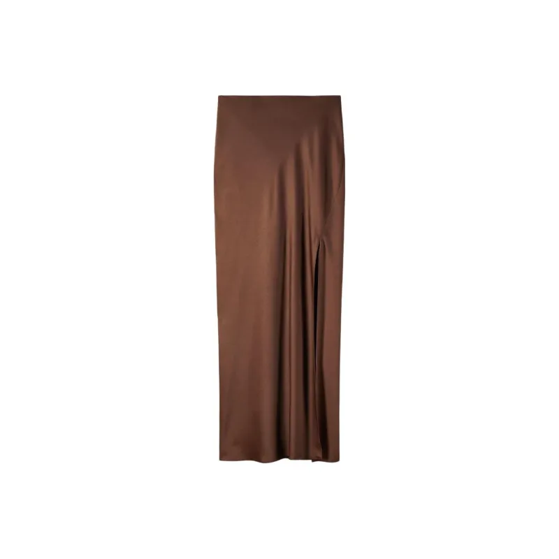 Patrizia Pepe Satined Maxi Skirt-0