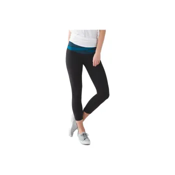 Lululemon Wunder Under Athletic Trousers Women's Blue Black