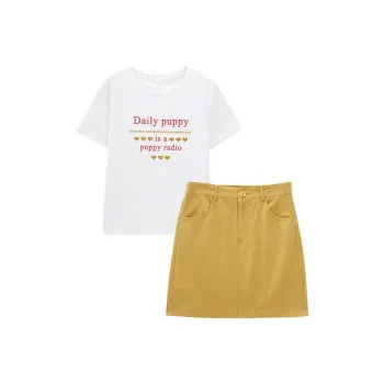 Love To Serve Skirt Set Women's White