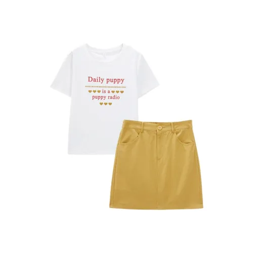 Love To Serve Skirt Set Women's White