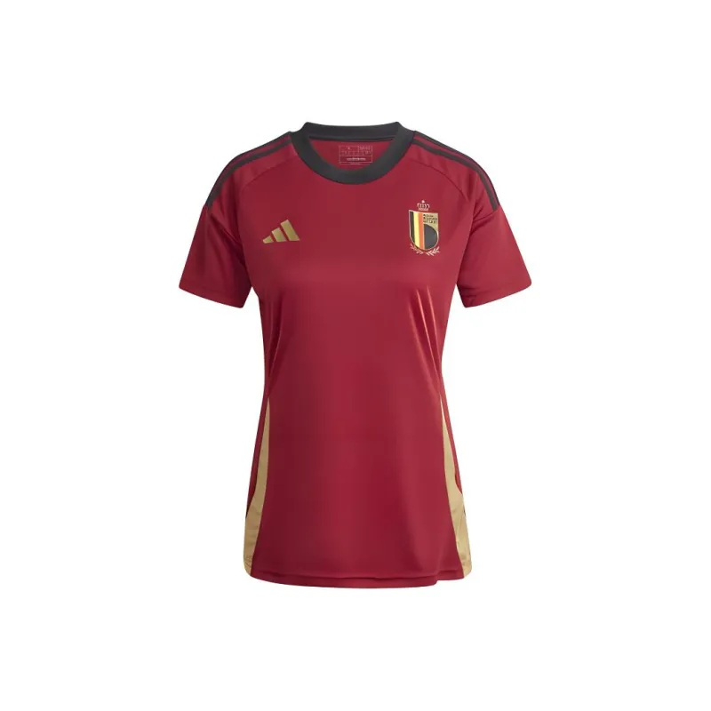 Adidas BELGIUM 24 HOME FAN JERSEY Soccer Jerseys Women's Red-0