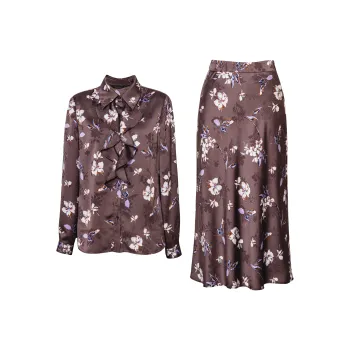 ROEYSHOUSE Skirt Set Women's Purple