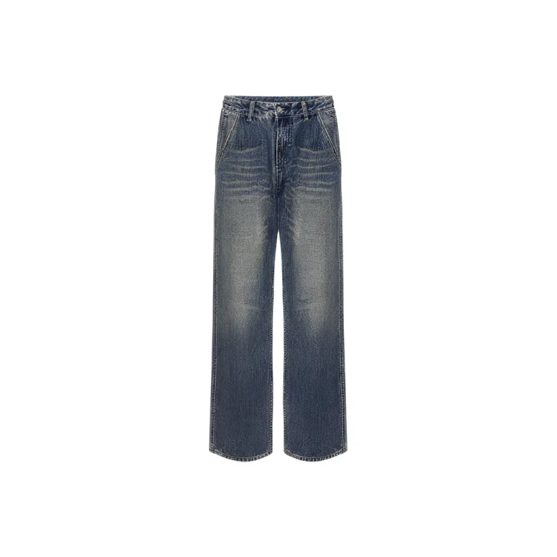 MIIOW Trend Party Series Jeans Unisex Denim Blue-0