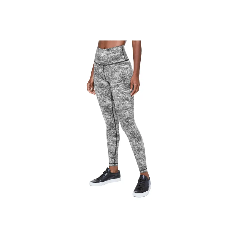 Lululemon Wunder Under Athletic Trousers Women's Black/White Jacquard-0