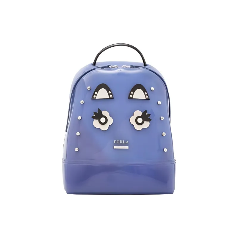 Furla Candy Rubber Jelly Bag Backpack Women's Blue-0