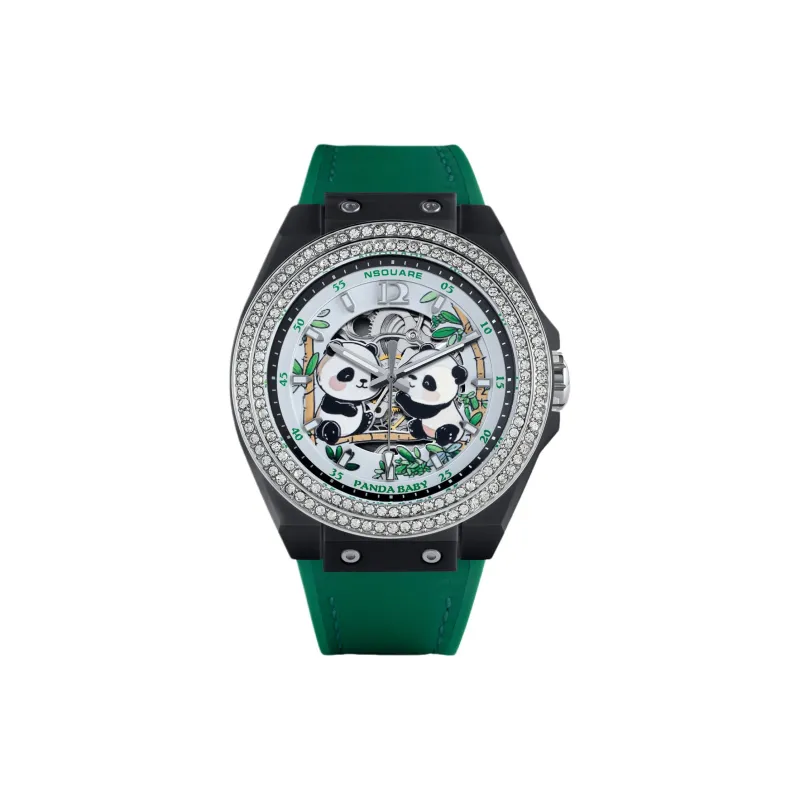 NSQUARE Panda Baby Collection Automatic Mechanical Movement Watch Men's Watches White Dial-0