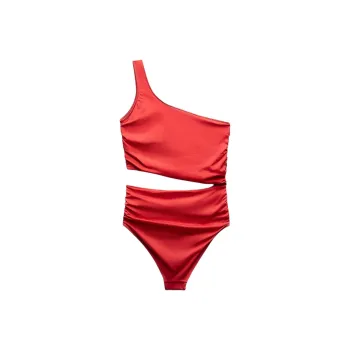 ZARA One-piece Swimsuit Women's Red