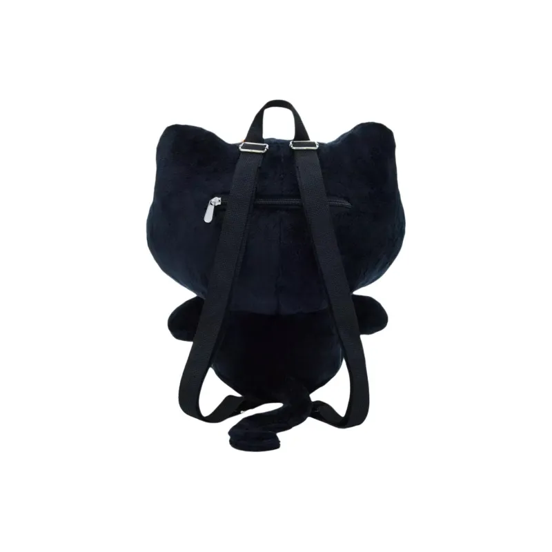 Sanrio Hello Kitty Plush Backpack Women's Black-2