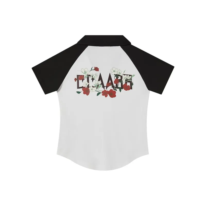CCAABB Polo Shirts Women's WHB/White & Black-0