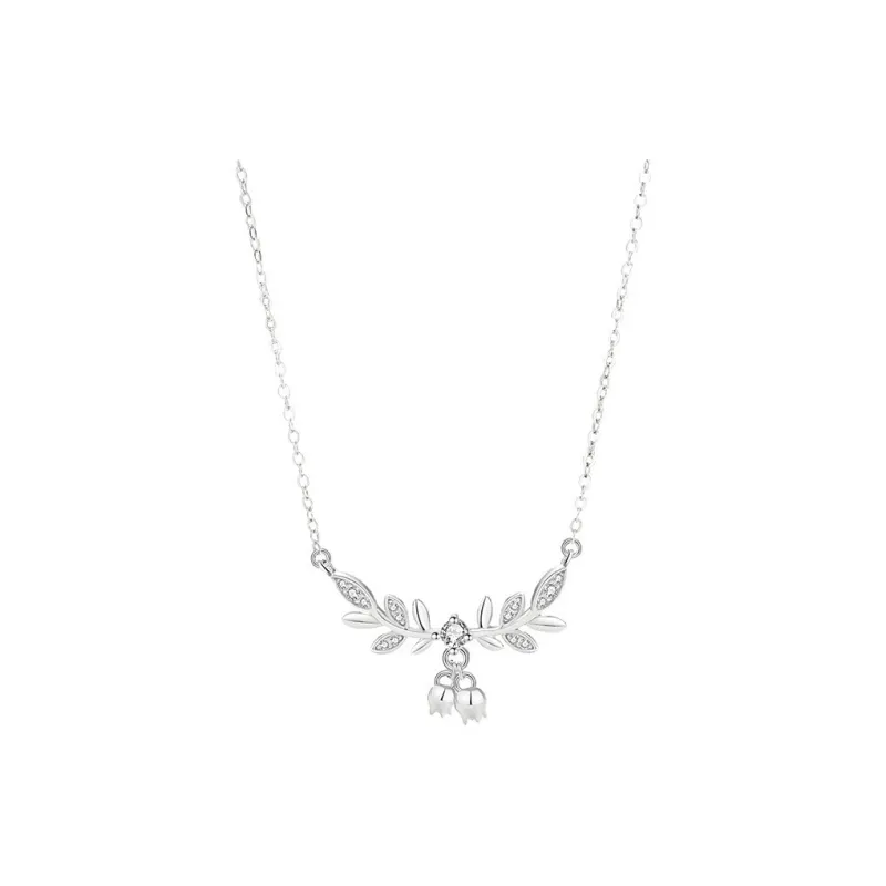 Happy Tide S999 Fine Silver Necklaces Women's-0