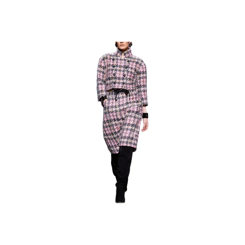 CHANEL Casual Long Skirts Women's Light Pink-0