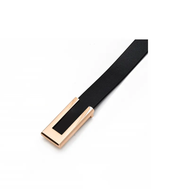 Youyoulan Cow Leather Belts Women's 2.3cm-3