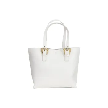 VERSACE JEANS COUTURE PU Handbag Women's White