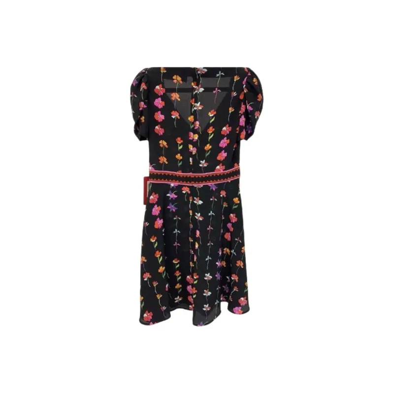 Valentino Short Sleeved Dresses Women's Black-1