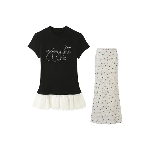 FOASIS Two Piece Skirt Sets Women's