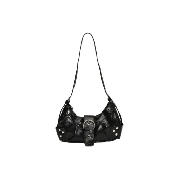 Bywhich PU Underarm Shoulder Bag Women's Black/Red