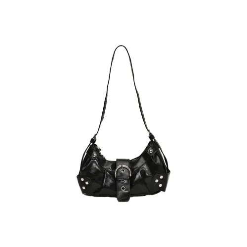 Bywhich PU Underarm Shoulder Bag Women's Black/Red