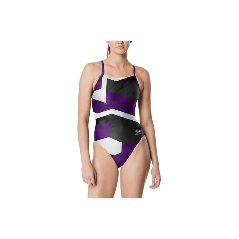 Speedo Glimmer Flyback One piece Swimsuit Women's-12