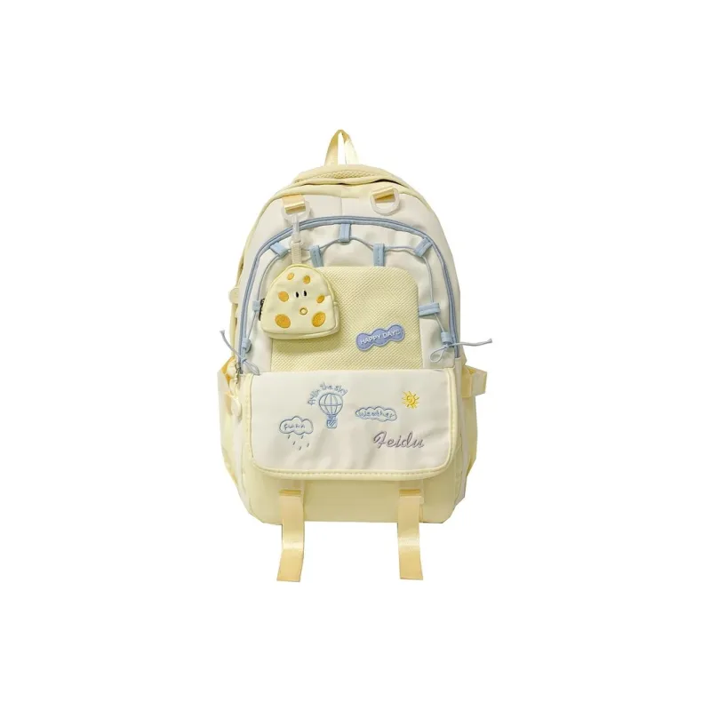 Yalu Nylon Backpack Regular Unisex Multicolor-8