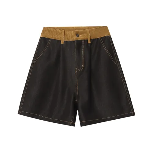 CHARM PICK Denim Shorts Women's Black