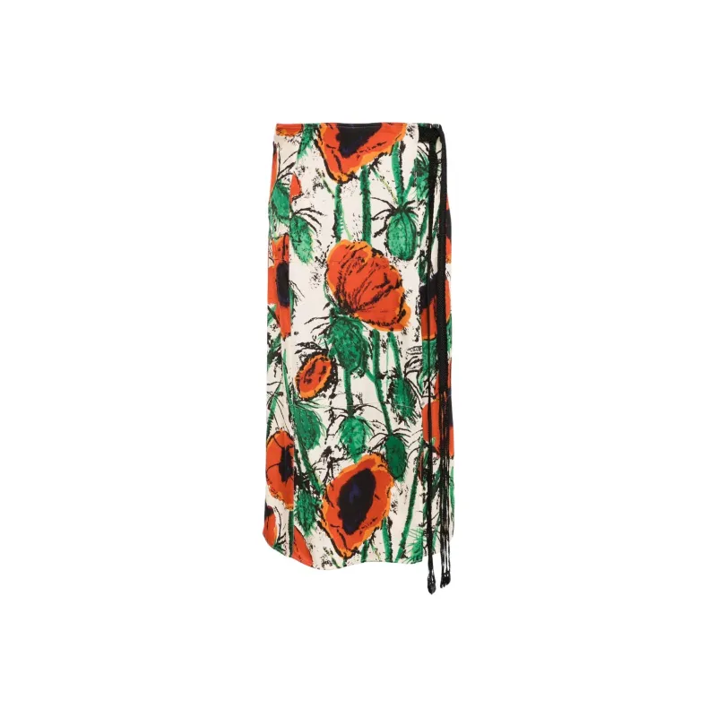 Wales Bonner Wrap Midi Skirt-0