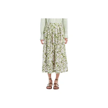 WEEKEND MaxMara Casual Long Skirt Women's Green