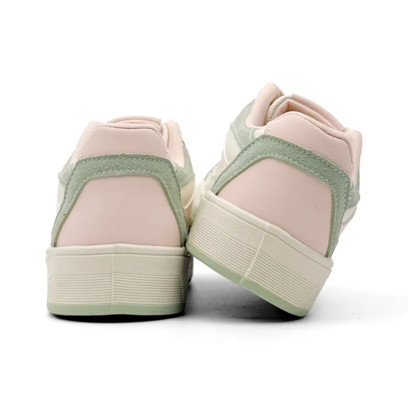 Mengsai Cushioning, Wear Resistant Low Top Skateboard Shoes Women's Guava Pink-2