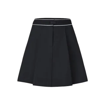 FILA Golf Series SS25 Casual Short Skirts Women's Pitch Black BK