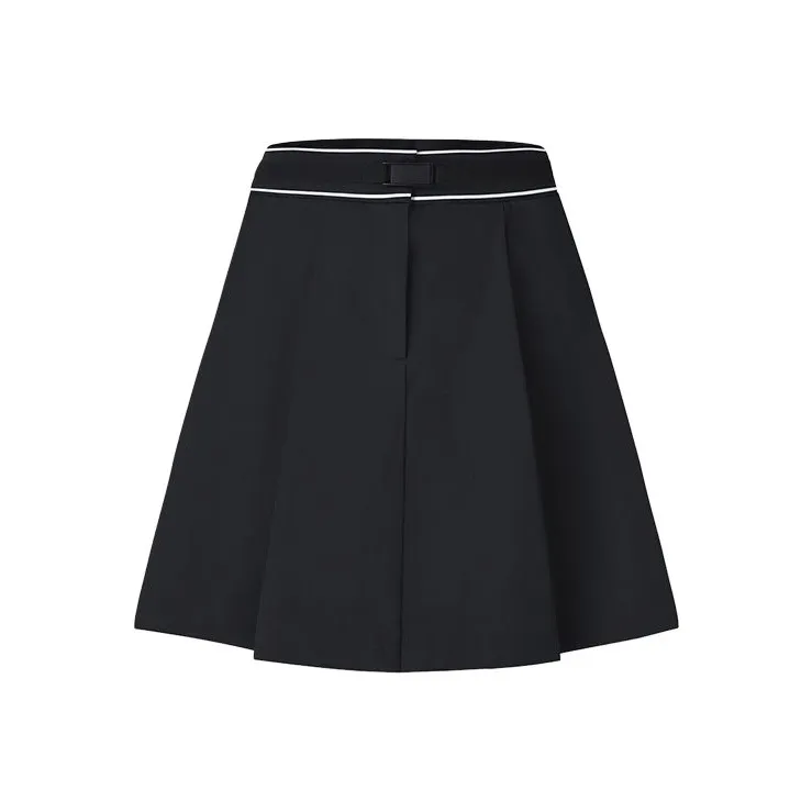 FILA Golf Series SS25 Casual Short Skirts Women's Pitch Black BK-0