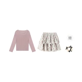 TURN UP Two Piece Skirt Sets Women's
