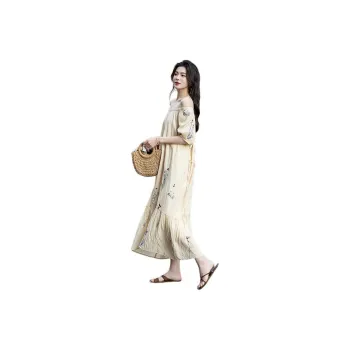 【dme】 Summer Short Sleeved Dress Women's