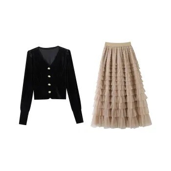 LEMON FAIRY Two Piece Skirt Sets Women's
