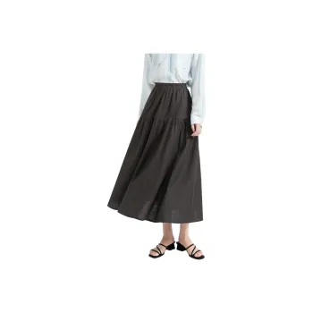 TOUCH Casual Long Skirt Women's Dark Gray