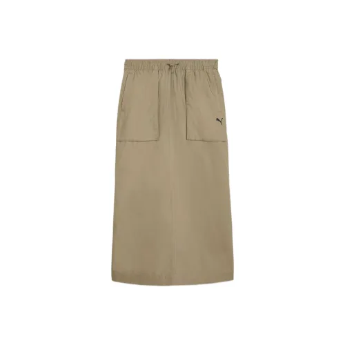 PUMA Casual Long Skirt Women's Khaki