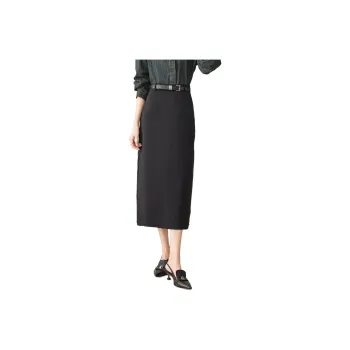 Like The Age Of Water Spring Summer Fall Casual Long Skirts Women's Black