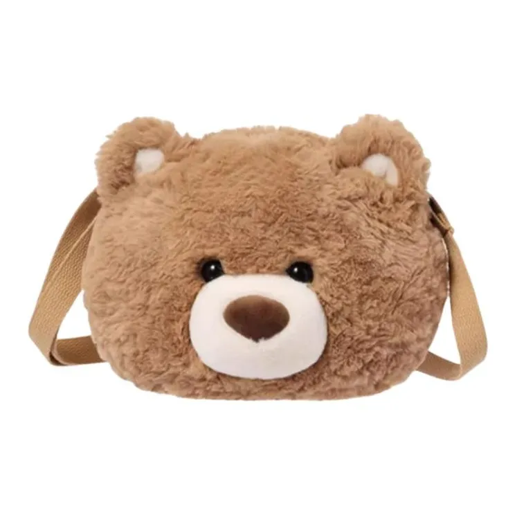 MINISO Fabric Crossbody Bag Women's Pink/Apricot/Brown-4