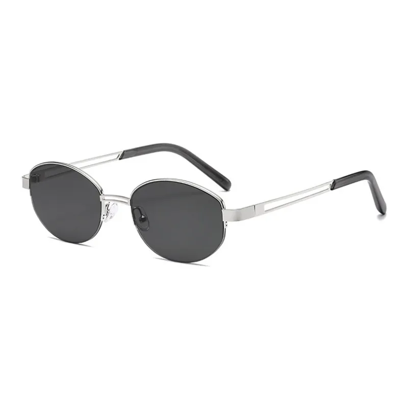 YUZHAOLIN Metal Oval Sunglasses Unisex-4