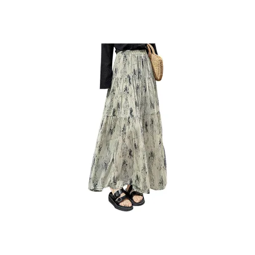 Cypress House Casual Long Skirt Women's Light Green