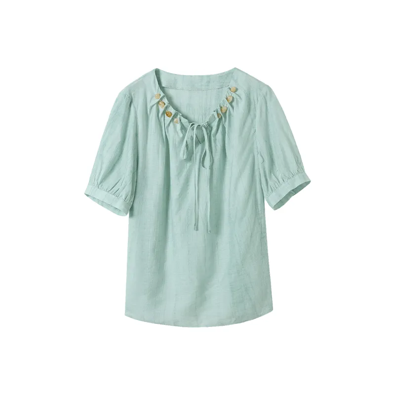 Hang Yi Court Shirts Women's Green-0