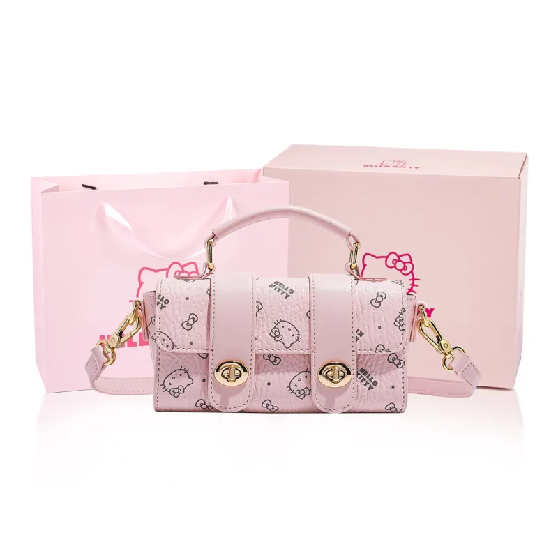 MESUCA Sanrio Hello Kitty Collaboration PU Handbag Women's Multicolor-0