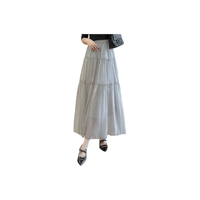 Cypress House Casual Long Skirt Women's Light Gray-0