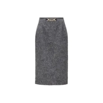 Moncler Logo Belt Embellished Skirt