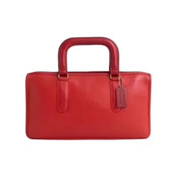 COACH Vintage Clutch Handbag Tubas Women's Red