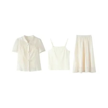 ZCDECO Skirt Set Women's Apricot