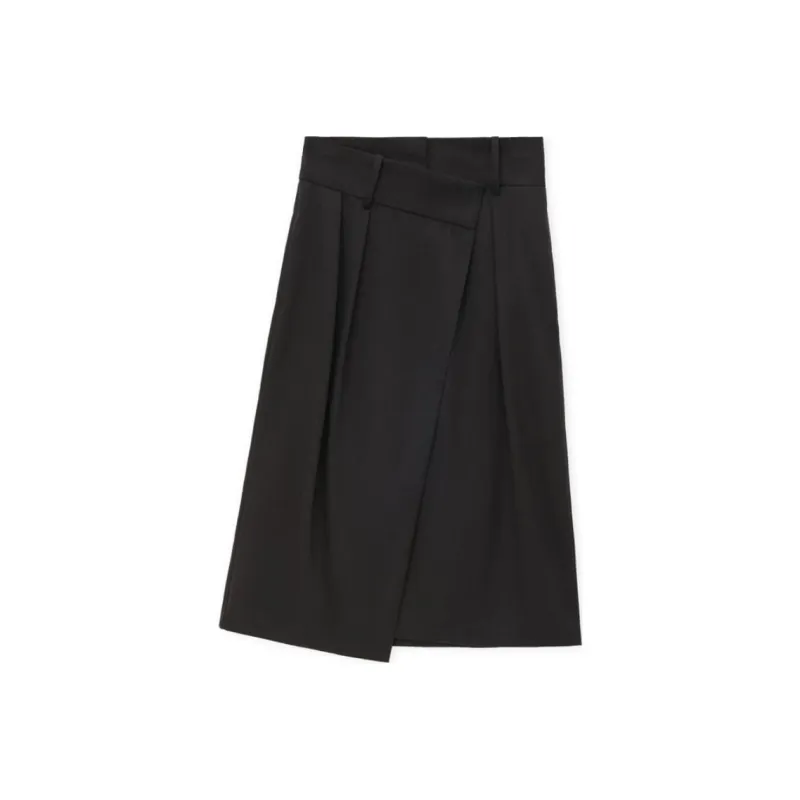 LOEWE Asymmetric High Waisted Wrap Skirt-0