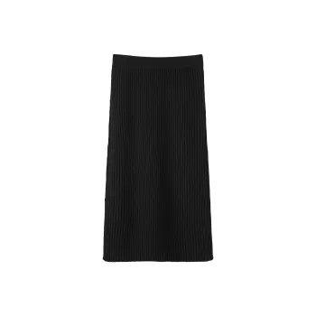 Fstudio Casual Long Skirts Women's Black