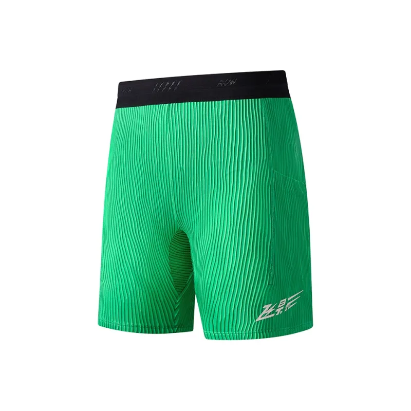 QIAODAN Feiying Sports Shorts Women's Turquoise Lotus Green/Black White-0